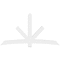 Ekena Millwork Alberta Architectural Grade PVC Gable Bracket, 96"W x 52"H x 4"D x 6"F, 13/12 Pitch GBP096X52X0406ALB00 - alternate 4
